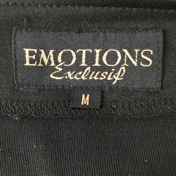 Emotion -Black with  Gold Sparkling open Cardigan /  Vest - Picture 7 of 9